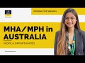 MHA/MPH in Australia | Healthcare in Australia | Healthcare Management Course