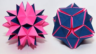 Magical Kusudama Flower origami 3D #kusudama| Origami Revealed Flower| PopUp Star #origamikusudama