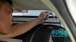 NSE Creative Ultra-Thin Transparent Car Rear Window LED Display installation Display