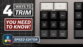 How to TRIM with the DaVinci Resolve SPEED EDITOR - Tutorial