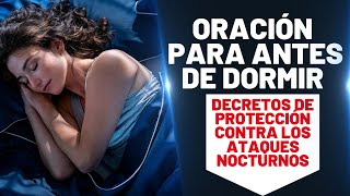 Oración para antes de dormir, bajo la protección Dios