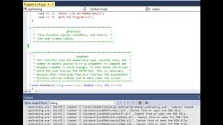 Menu Driven Program with Functions - Part II - Revised