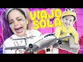 Viajo en avión sola con mi bebé Gaby y Gilda