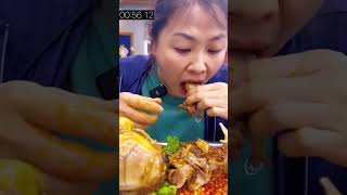 #94  mukbang | 吃羊头挑战节目 #麻辣羊头 #asmr #mukbang #chinesefood #short #youtubeshort