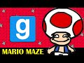 Garry's Mod: Giant Mario Maze, Princess Peach Castle! (gmod nextbot)