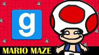 Garry's Mod: Giant Mario Maze, Princess Peach Castle! (gmod nextbot)