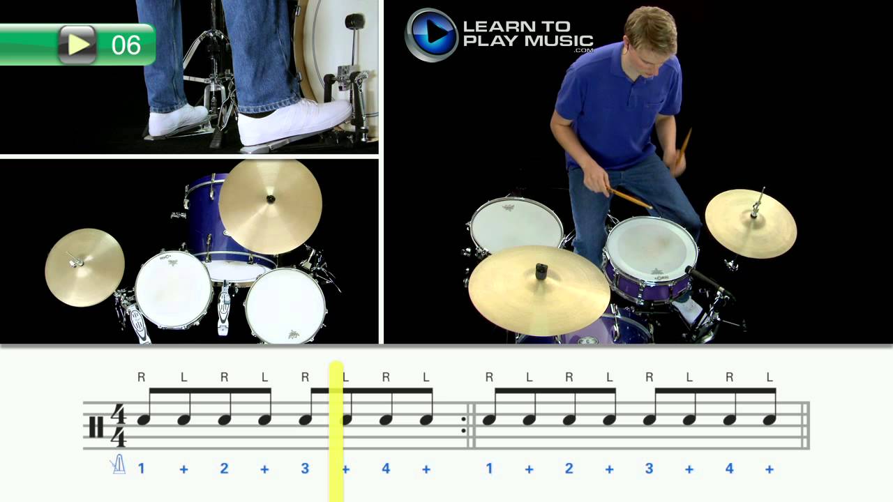 Ex006 Hip Hop And R&B Drum Lessons ~ Progressive - YouTube