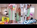 MAKING REAL OREO SLIME VS CANDY SLIME WITH 4 YEAR OLDS!!! *They Get Stuck IN The Slime*