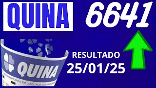 Quina 6641 - Resultado da Quina de Hoje Concurso 6641