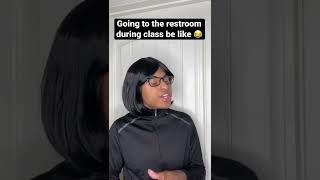 Going to the RESTROOM during CLASS be like! #comedy #viral #shorts #relatable #skits #roydubois