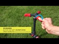 eden adjustable revolving sprinkler with spike with quick connect set