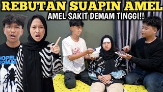 AMEL PANAS DEMAM TINGGI ADNAN EJA REBUTAN RAWAT AMEL