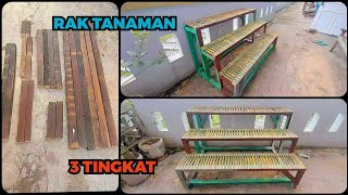 IDE KREATIF membuat Rak Tanaman dari kayu bekas