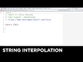String interpolation – Swift in Sixty Seconds