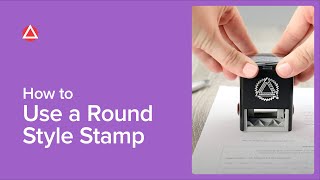 How To Use A Round Style Stamp