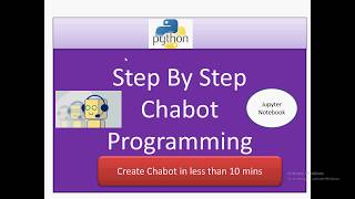 Python chatbot using Jupyter Notebook | Chatbot programming | Python NLTK Library
