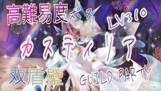 #トーラムオンライン☆高難易度ボス☆カスティリア☆Lv310☆双盾壁☆Guild party