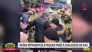 Rusia intensifica ataques pese a diálogos de paz | 24 Horas TVN Chile
