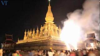 Vientiane's That Luang Festival in 3 and a half minutes