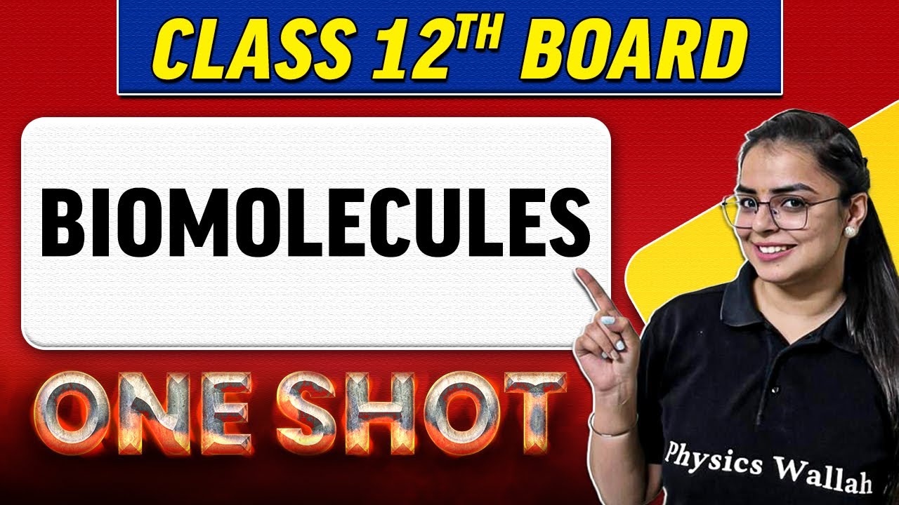 BIOMOLECULES | Complete Chapter In 1 Shot | Class 12th Board-NCERT ...