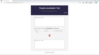 Pseudo localization tool