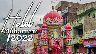 halol muharram 2022|| Halol Taziyaprocessing 2022 Video ||Hijri 1444  Halol panchmahal Taziya video