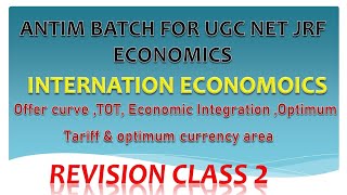 International Economics Revision Class 2nd . #ugcjrf2025