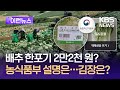 [이런뉴스] ‘배추 한포기 2만원’에 농식품부 설명은? / KBS 2024.09.24.