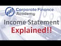 The Income Statement Explained!  (Learn the P&L Basics)