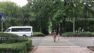 Bishkek, Kyrgyzstan - June 03, 2023: City Street of Bishkek