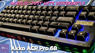 Akko ACR Pro 68 Review and Sound Test - Acrylic 68-key 65% prebuilt that is ready to go OOTB #akko