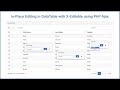 In-Place Editing in DataTable with X-Editable using PHP Ajax