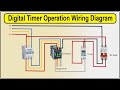 How To Make Digital Timer Operation Wiring Diagram | timer switch