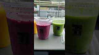 セブンのスムージー飲んだ❓グリーンがやばい！Their green one is insane!