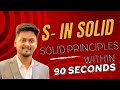 Single Responsibility | Solid Principles In 90 Seconds | #java