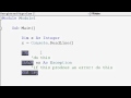 Visual Basic Tutorials P8 - Try Catch Statement