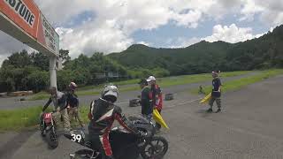 令和４年７月１７日 Jr'sClub杯 ミニバイクレース　キャピタルスポーツランド　スプリント 中級クラス決勝　ＸＲ１００モタード改