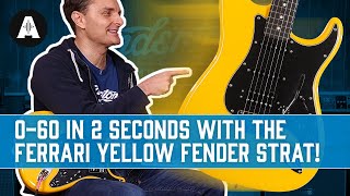 Reacting to the NEW Limited Edition Ferrari Yellow Fender Player Stratocaster!