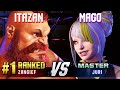 SF6 ▰ ITAZAN (#1 Ranked Zangief) vs MAGO (Juri) ▰ High Level Gameplay