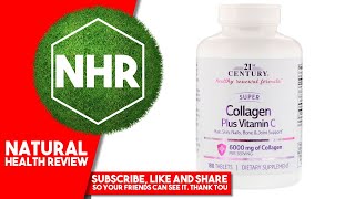 21st Century, Super Collagen Plus Vitamin C, 6,000 mg, 180 Tablets