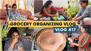 Vlog#17||💁‍♀️Monthly Grocery organizing|How I shoot my Vlog||Aug04,2023 #home #vlog #tamil