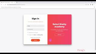 Automation Demo: Forgot Password Functionality using Selenium || porag's Insights