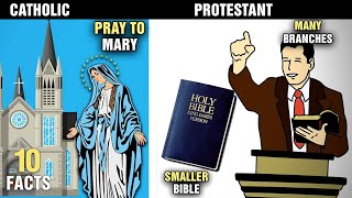 10 Biggest Differences With CATHOLICISM and PROTESTANTISM - Compilation