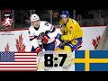 USA VS ŠVÉDSKO ZÁPAS O BRONZ MAJSTROVSTVÁ SVETA V HOKEJI U20 2023