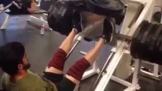 Amazing 900 lb leg press!