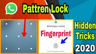 How To Use Lock Fingerprint and Pattern Lock In WhatsApp || WhatsApp Par Fingerprint and Pattern ||