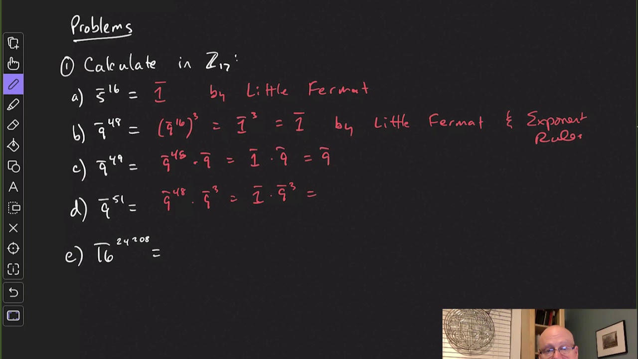 Modular Exponentiation Examples, Part 1 - YouTube