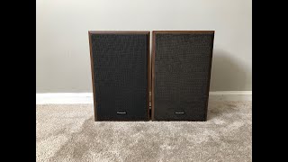 Panasonic SB-307 Home Vintage Bookshelf Speakers