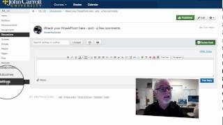 How to Attach a PowerPoint to a DiscussionBoard in Canvas