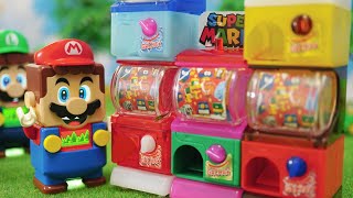 LEGO Super Mario stopmotion anime!「Lego mario Gacha machine」レゴマリオのガチャガチャ